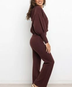 PUP52 Shalini Knit Sweater - Chocolate Brown