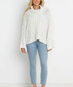 PUP49 Sharpy Knit Sweater - White For The Bride