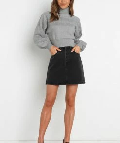 PUP4 Clothing Sonia Knit Sweater - Grey