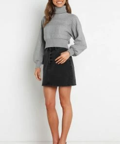 PUP4 Clothing Sonia Knit Sweater - Grey