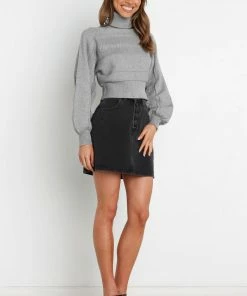 PUP4 Clothing Sonia Knit Sweater - Grey