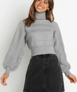 PUP4 Clothing Sonia Knit Sweater - Grey