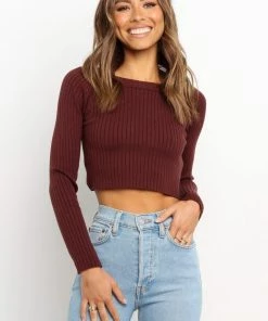 PUP4 Susie Top - Chocolate Brown Clothing