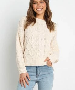 PUP4 Tahlia Knit Sweater - Cream For The Bride