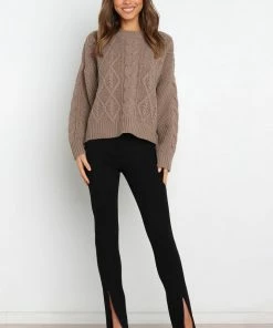 PUP4 Clothing Tahlia Knit Sweater - Mocha