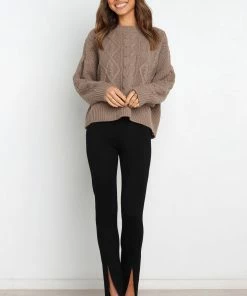 PUP4 Clothing Tahlia Knit Sweater - Mocha