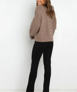 PUP4 Clothing Tahlia Knit Sweater - Mocha
