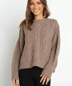 PUP4 Clothing Tahlia Knit Sweater - Mocha