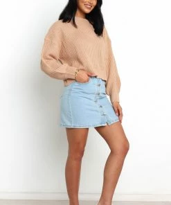 PUP58 Taneisha Knit Sweater - Camel Clothing