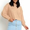 PUP58 Taneisha Knit Sweater - Camel Clothing