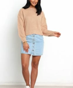 PUP58 Taneisha Knit Sweater - Camel Clothing
