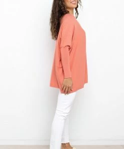 PUP49 Tanisha Knit Sweater - Orange Clothing