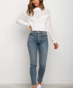 PUP27 Temaire Knit Sweater - White For The Bride