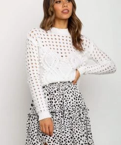 PUP27 Temaire Knit Sweater - White For The Bride