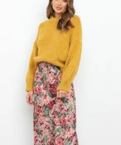 PUP14 Tori Knit Sweater - Mustard