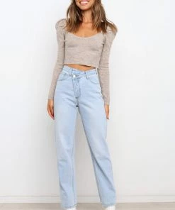 PUP15 Velo Knit Sweater - Beige Clothing