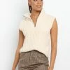 PUP52 Vergie Vest - Cream Clothing