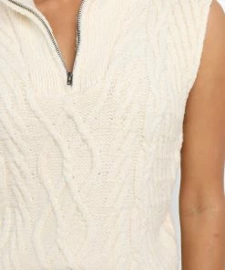 PUP52 Vergie Vest - Cream Clothing