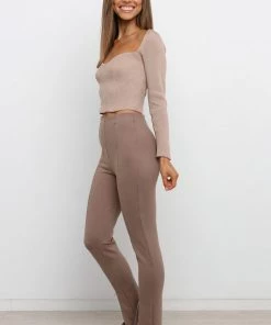 PUP15 Whitman Knit Sweater - Beige Clothing