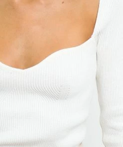 PUP15 Whitman Knit Sweater - White For The Bride