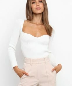 PUP15 Whitman Knit Sweater - White For The Bride