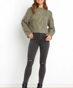 PUP14 Whitstone Knit Sweater - Olive