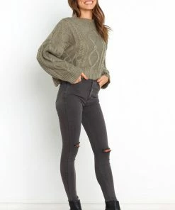 PUP14 Whitstone Knit Sweater - Olive