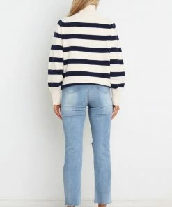 PUP4 Winston Knit Sweater - Cream Clothing