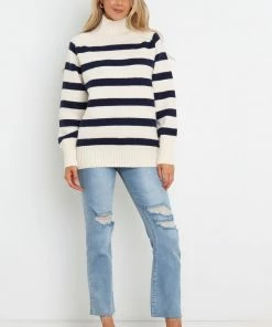 PUP4 Winston Knit Sweater - Cream Clothing