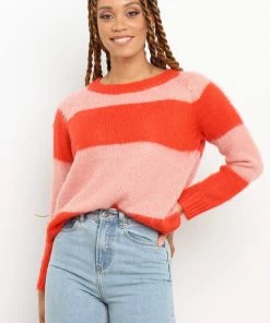 PUP4 Zaneta Knit Sweater - Pink Clothing