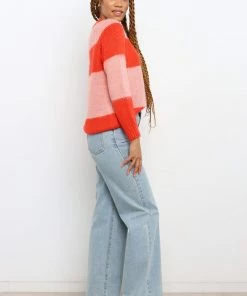 PUP4 Zaneta Knit Sweater - Pink Clothing