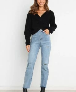 PUP14 Zarla Knit Sweater - Black Clothing