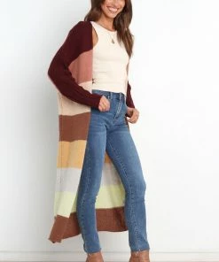 PUP49 Austin Cardigan - Brown Multi Clothing