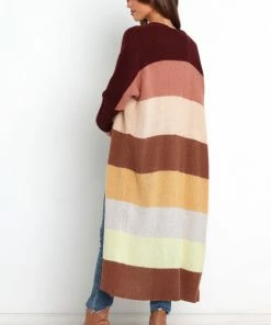 PUP49 Austin Cardigan - Brown Multi Clothing