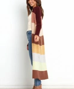 PUP49 Austin Cardigan - Brown Multi Clothing