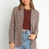 PUP4 Brandy Blazer - Brown Clothing