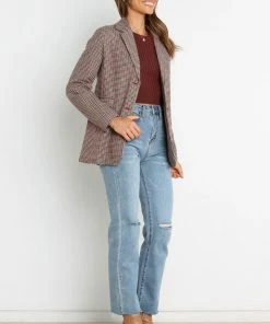 PUP4 Brandy Blazer - Brown Clothing