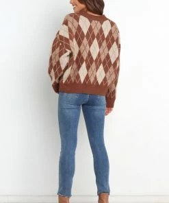 PUP4 Britney Cardigan - Brown Clothing