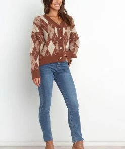 PUP4 Britney Cardigan - Brown Clothing