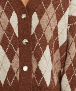 PUP4 Britney Cardigan - Brown Clothing