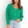 PUP15 Carmelle Cardigan - Green Clothing