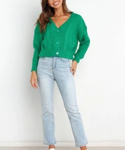 PUP15 Carmelle Cardigan - Green Clothing