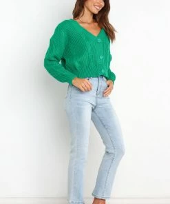 PUP15 Carmelle Cardigan - Green Clothing