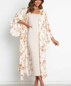 PUP3 Chai Kimono - White Floral