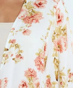 PUP3 Chai Kimono - White Floral