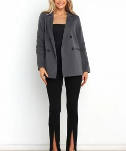 PUP8 Charney Blazer - Dark Grey Clothing