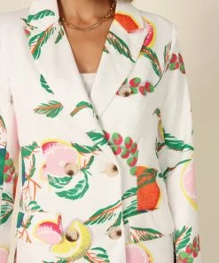 PUP18 For The Bride Citrus Blazer - White