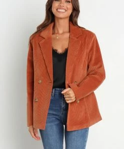 PUP4 Claudia Blazer - Brown Clothing