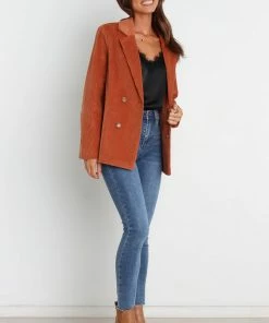 PUP4 Claudia Blazer - Brown Clothing