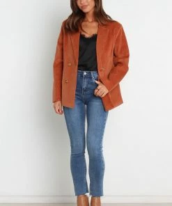 PUP4 Claudia Blazer - Brown Clothing
